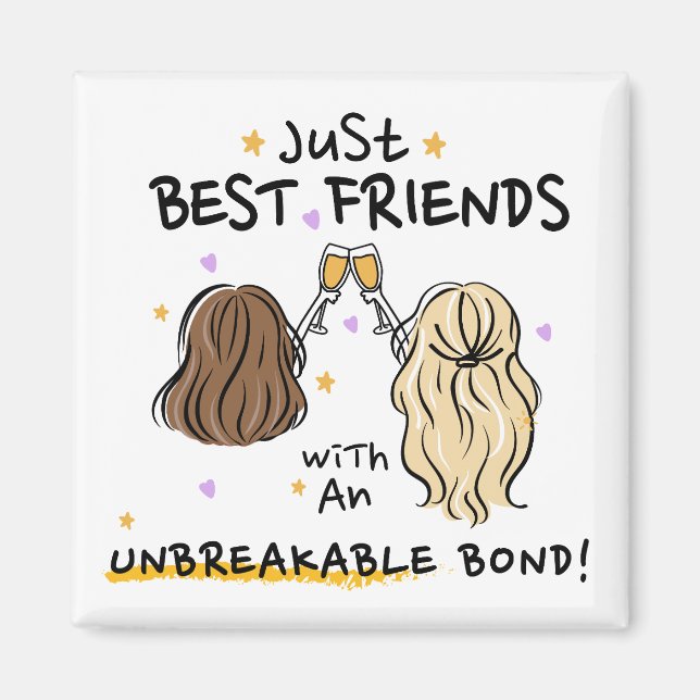 Regalo del imán "Just Best Friends" (Frente)