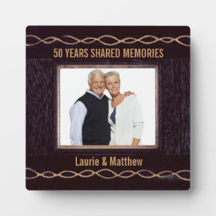 Regalo del marco fotográfico de la cadena dorada 5