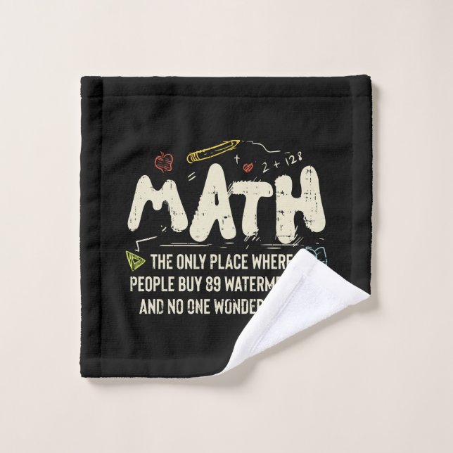 Regalo del profesor de matemáticas (Toallita)