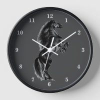 Regalo del reloj de la pared del caballo salvaje d