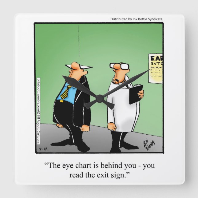 Regalo del reloj de la pared del humor médico/Médi (Anverso)