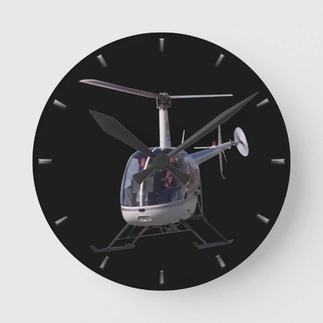 Regalo del reloj de pared del helicóptero del (Anverso)
