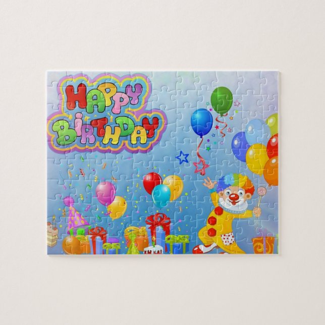 Regalo del rompecabezas de cumpleaños (Horizontal)