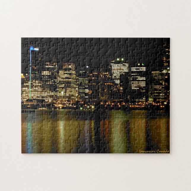Regalo del rompecabezas de recuerdo de Vancouver C (Horizontal)