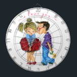 Regalo del tablero romántico CoupleDart - Te amo<br><div class="desc">Cute Pareja Romántica - Amor - Te Amo - Beso Chico y Chica - Pintado divertido - Elegir / Añadir Su Texto Único / Nombre / Color - Hacer Tu Regalo Especial - Redimensionar y mover o eliminar / añadir elementos - imagen / texto con herramienta de personalización. Pintura y...</div>