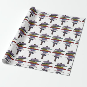 Regalo Destinos de escalada envolviendo papel