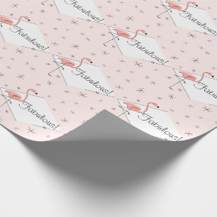 Regalo ¡Diamante rosado del flamenco fabuloso! papel de