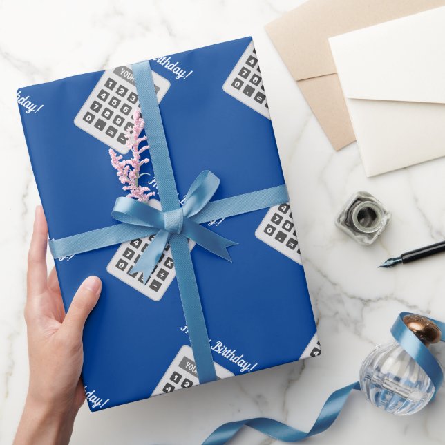 Regalo Dibujo de la calculadora Papel de envoltura de cum (Regalar)