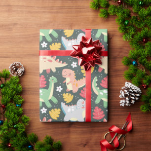 Regalo ¡Dinosaurios! Papel de ajuste