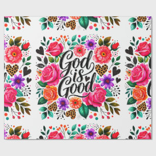 Regalo Dios es el buen papel de envolvimiento religioso c