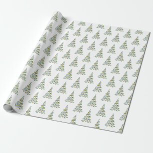 Regalo Diseñador Navidades envolviendo papel árbol de Nav