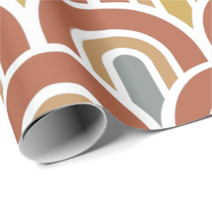 Regalo Diseño de arco iris moderno Papel de ajuste