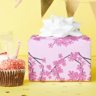 Regalo Diseño de flores de cerezo - papel envolvente