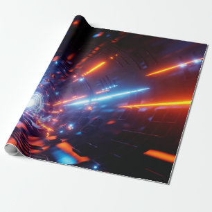 Regalo Diseño de luz láser Uhd en papel pintado