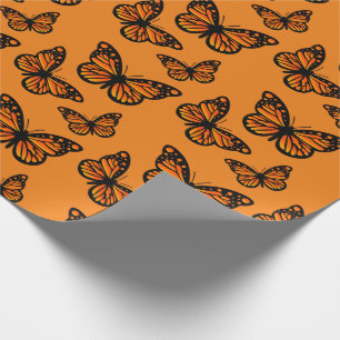 Regalo Diseño de mariposa monarca - Papel de envolvimient