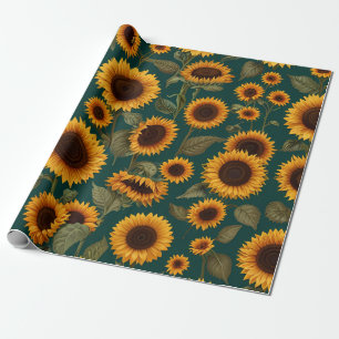 Regalo Diseño de patrones florales Papel de ajuste de reg