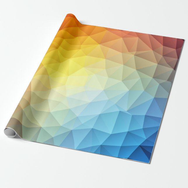 Regalo Diseño poligonal del modelo en el papel de (Desenrollado)