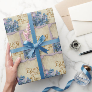 Regalo Disfruta las Cosas Pequeñas Papel de Envolver Bril