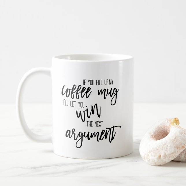 Regalo divertido de la taza de café (Con donut)