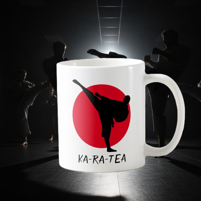 Regalo divertido de la taza de café del karate de (karate mug)