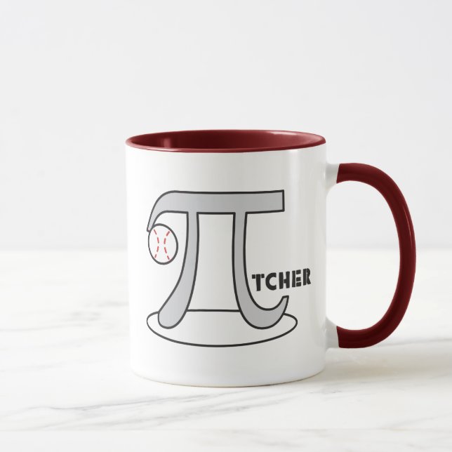 Regalo divertido del día de la taza pi del tema de (Derecha)