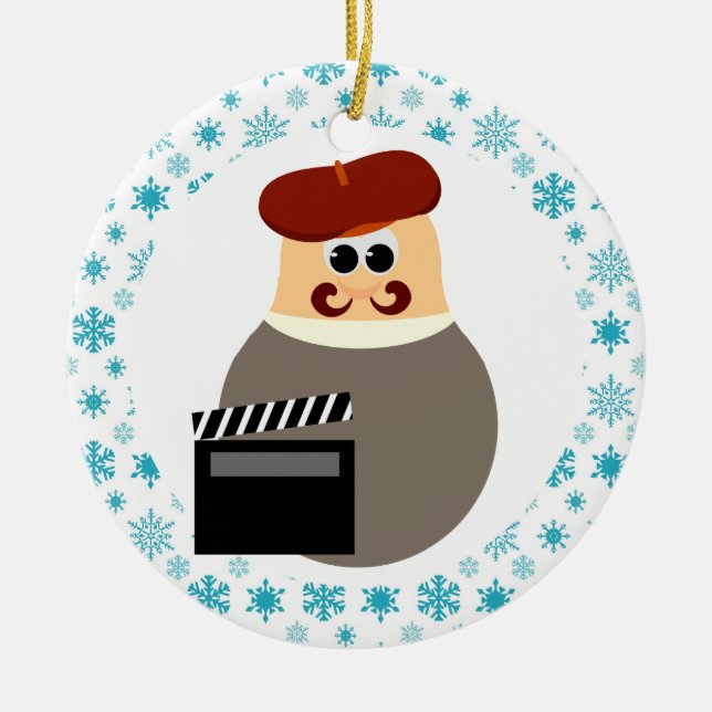 Regalo divertido del ornamento del navidad del (Frente)