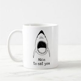 Regalo divertido del tiburón para él. Taza