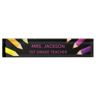 ¡Regalo divertido! Placa de nombre de escritorio c