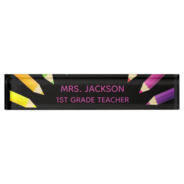 ¡Regalo divertido! Placa de nombre de escritorio c (Anverso)