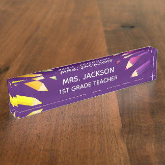 ¡Regalo divertido! Placa de nombre de escritorio c