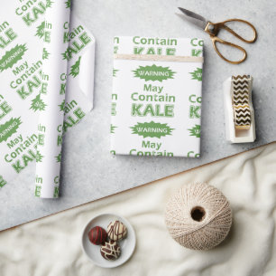 Regalo Divertido tema de Kale dice Papel de ajuste
