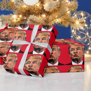 REGALO DONALD TRUMP BESÓ A NAVIDADES DE PAPEL DE RAPERO