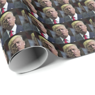 REGALO DONALD TRUMP BESÓ A NAVIDADES DE PAPEL DE RAPERO