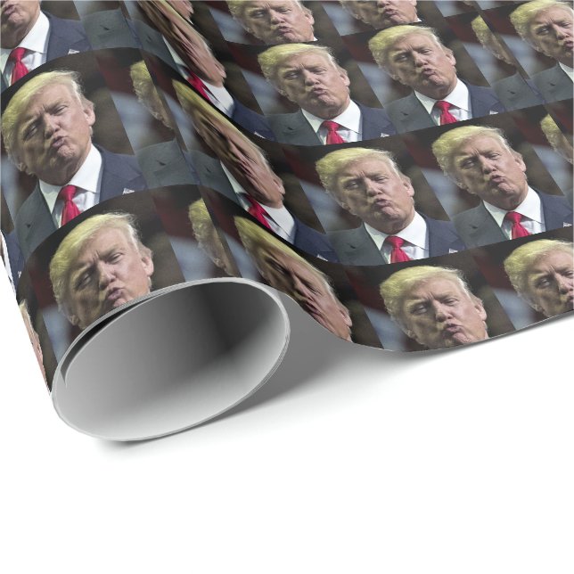 REGALO DONALD TRUMP BESÓ A NAVIDADES DE PAPEL DE RAPERO (Esquina del rollo)