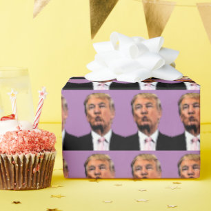 REGALO DONALD TRUMP BESÓ PAPEL DE RAPAS DE CUMPLEAÑOS