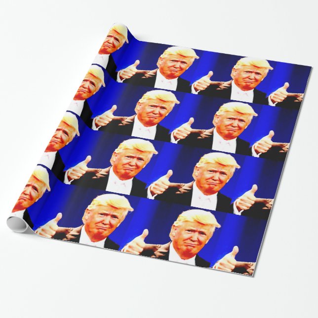 Regalo DONALD TRUMP ENGORRA papel de envolvimiento de NAV (Desenrollado)