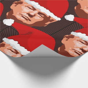 Regalo DONALD TRUMP NAVIDADES SANTA Papel de envolvimient