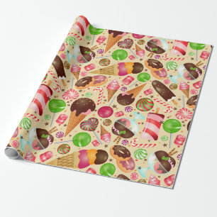 Regalo Dulces Tratamientos Papel de envolver
