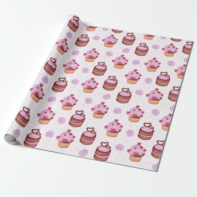 Regalo Dulces Tratamientos Papel de envolver (Desenrollado)