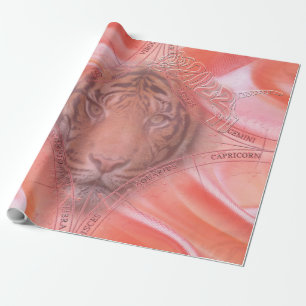 Regalo El año del papel de ajuste del tigre