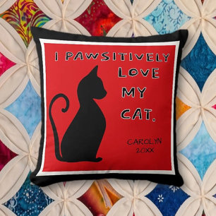 ¡Regalo! El lindo Cojín decorativo de gato Lover