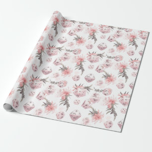 Regalo El papel de ajuste de los dados de RPG blanco míst
