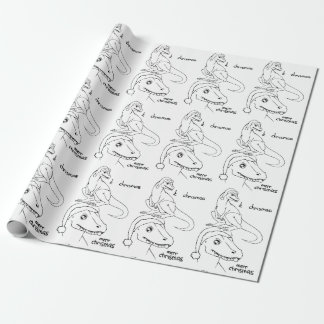 Regalo Él papel de embalaje de Chrismas