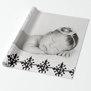 Regalo El papel de envoltorio para regalos del bebé rued