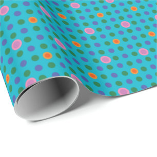 Regalo El personalizado Polka deja peces en el papel de e