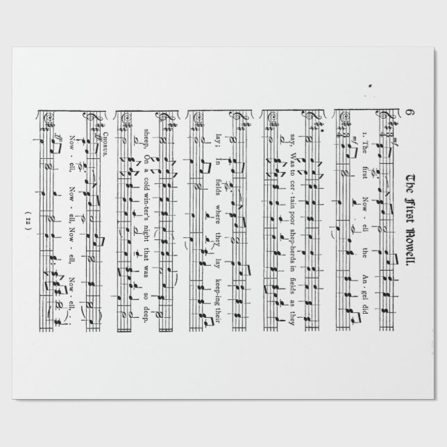 Regalo El primer papel de embalaje de Noel (Superficie plana)