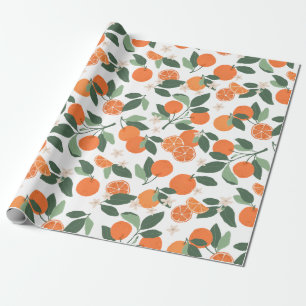 Regalo Elegante Papel de envolvimiento de cítricos Naranj