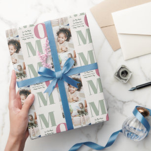 Regalo Elegante papel de envolvimiento de Collage de foto