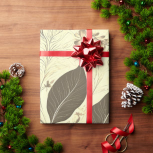 Regalo Elegante Papel de envolvimiento de lujo de hoja
