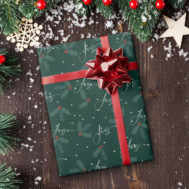 Regalo Elegante papel de envolvimiento de vacaciones para